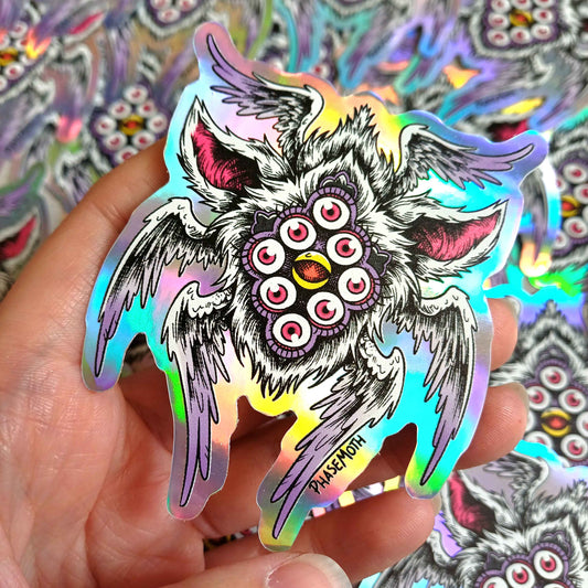 Furby Angel Horror Holographic Sticker