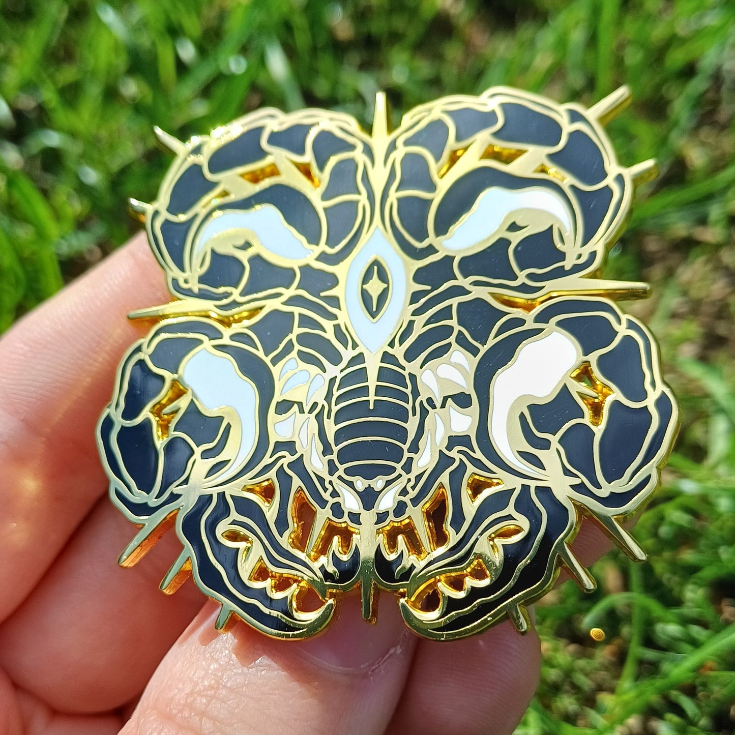 Celestial Scorpion Gold Enamel Pin