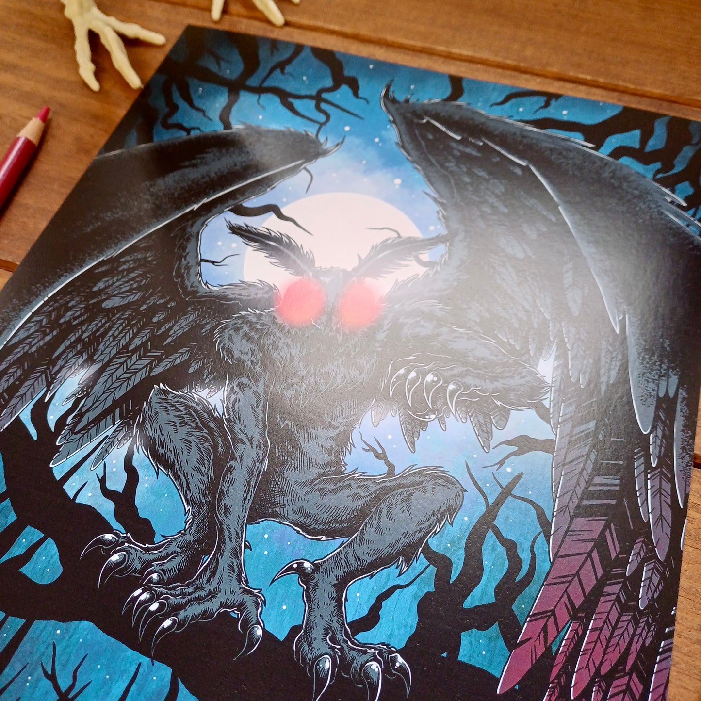 MOTHMAN A4 Art Print