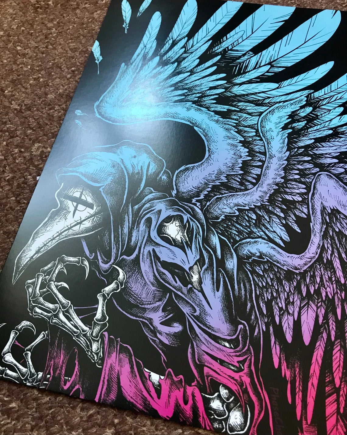 Feathered Plague Doctor Art Print