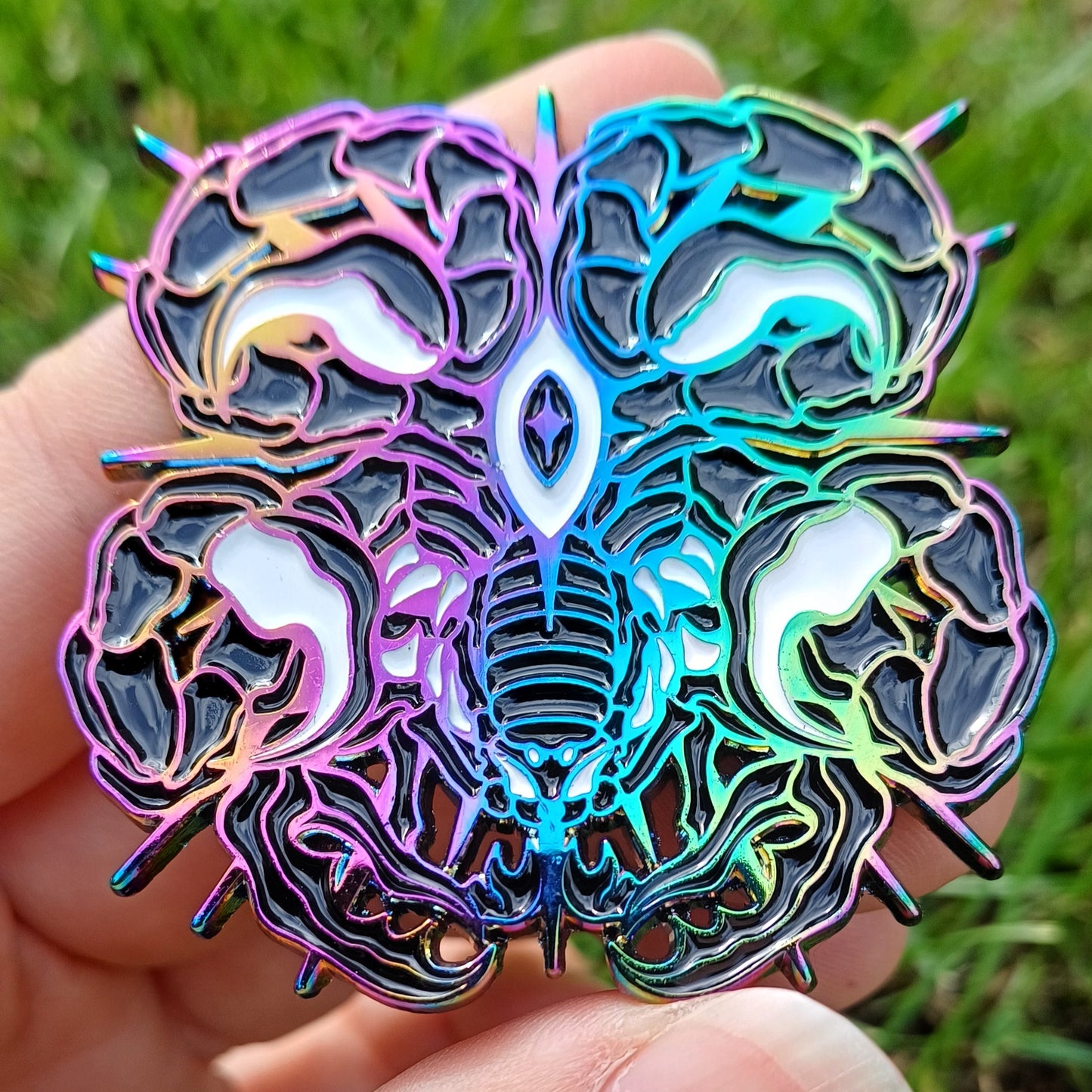 Celestial Scorpion Rainbow Enamel Pin
