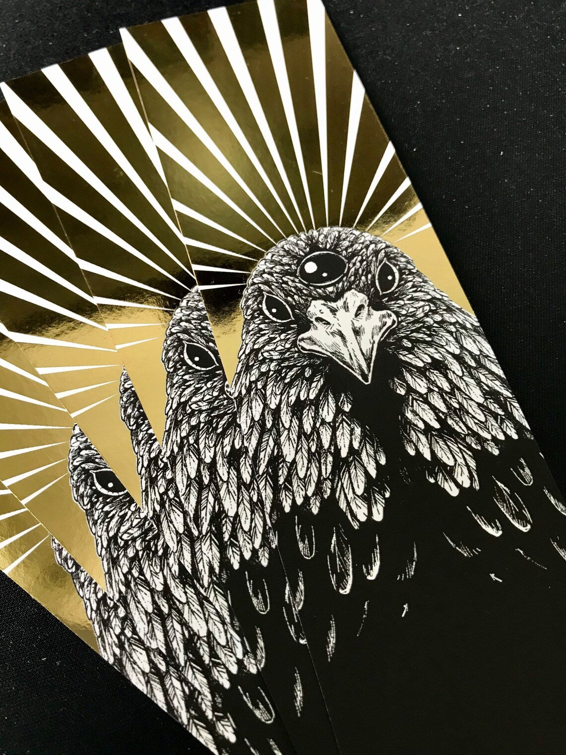 Three Eyed Raven Luxury Foil Bookmark