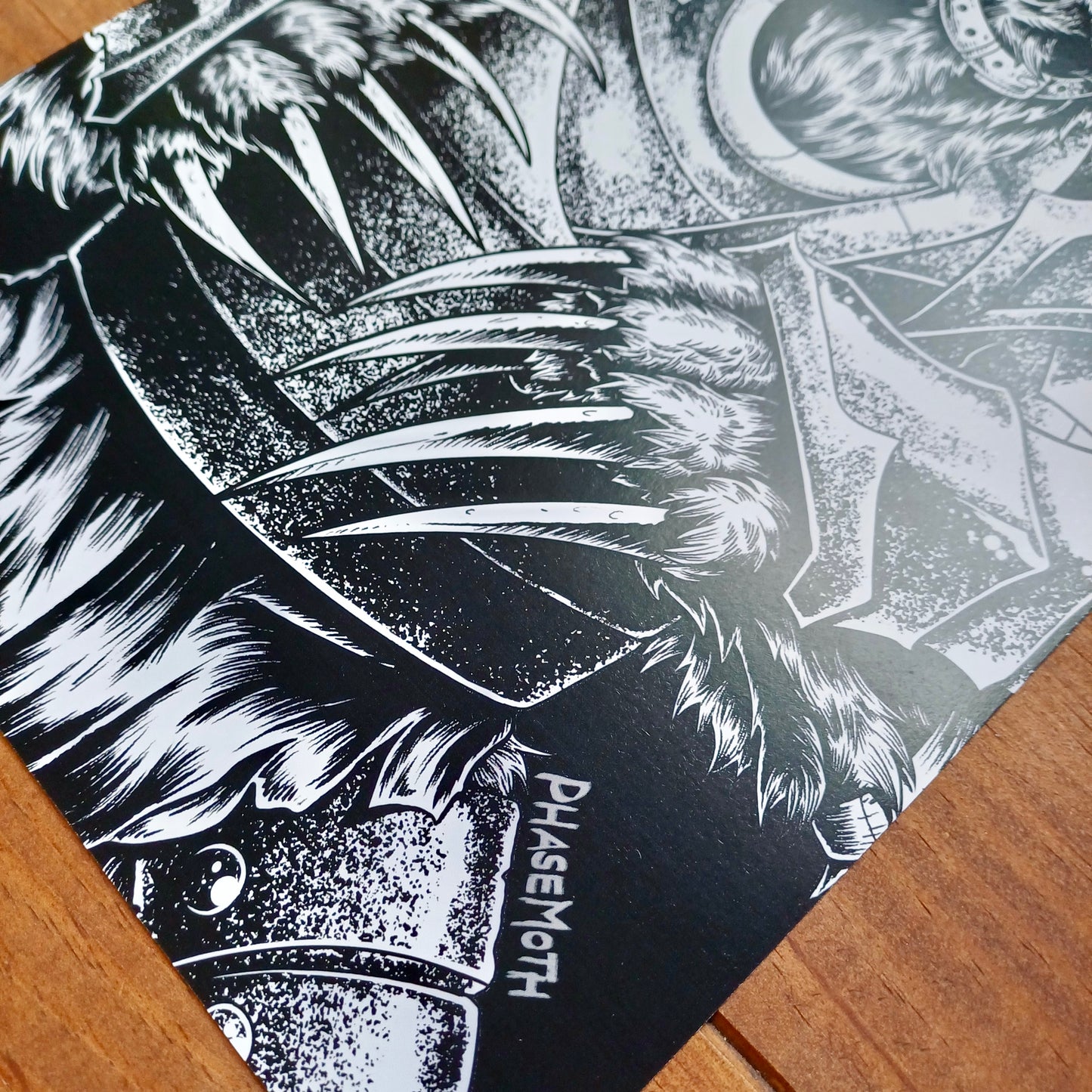 ARMORED BEAR Fantasy Art Print