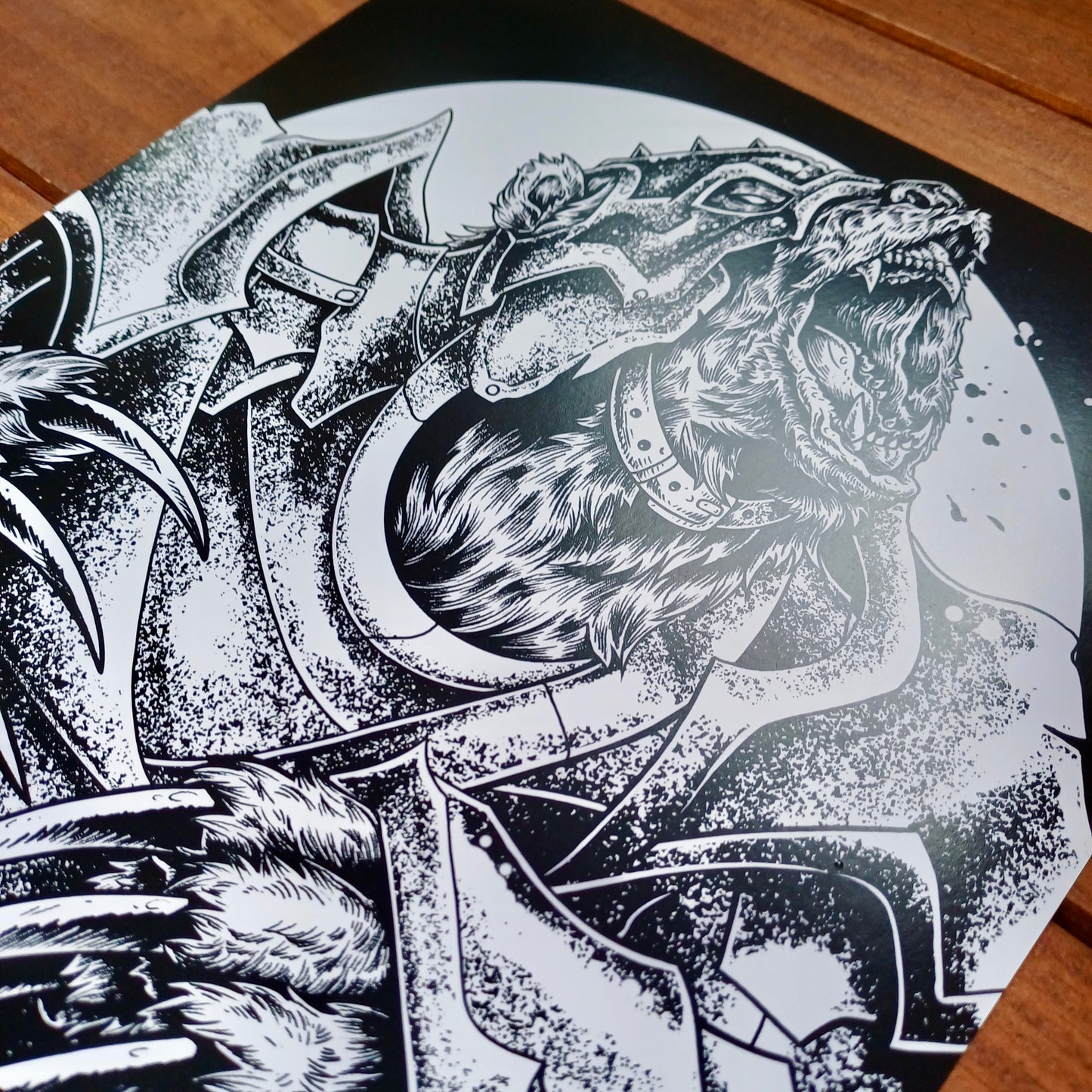 ARMORED BEAR Fantasy Art Print