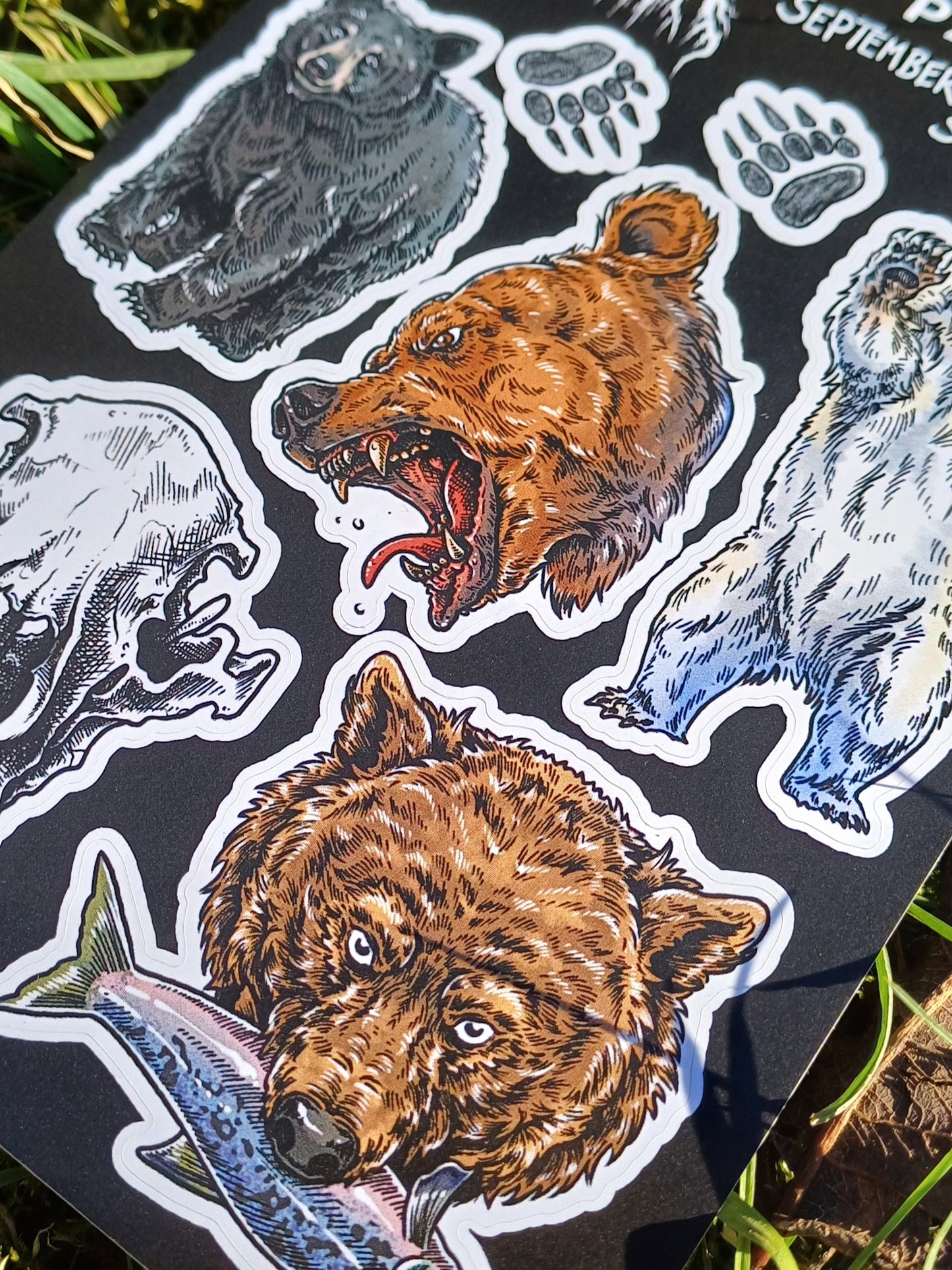 Bear A6 Sticker Sheet