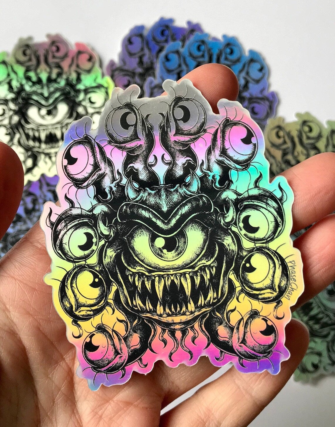 Beholder Holographic Vinyl Sticker