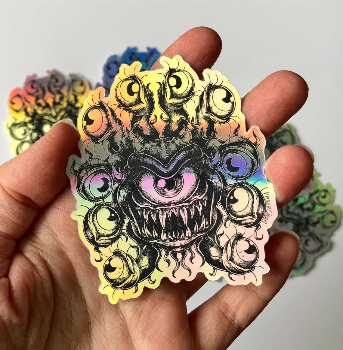 Beholder Holographic Vinyl Sticker