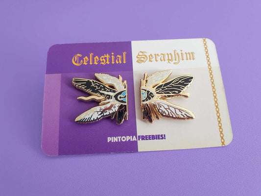 Celestial Wings Collar Pin Set