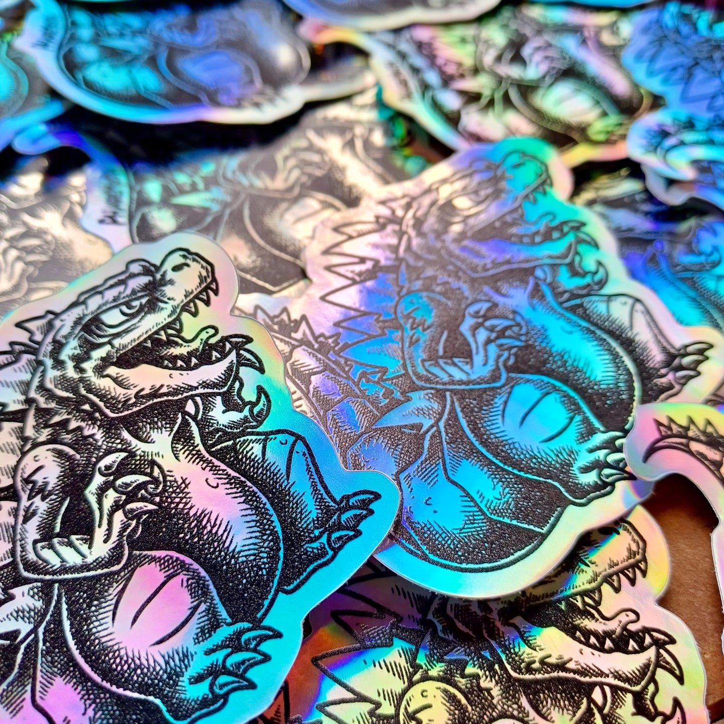 GODZILLA Holographic Vinyl Sticker