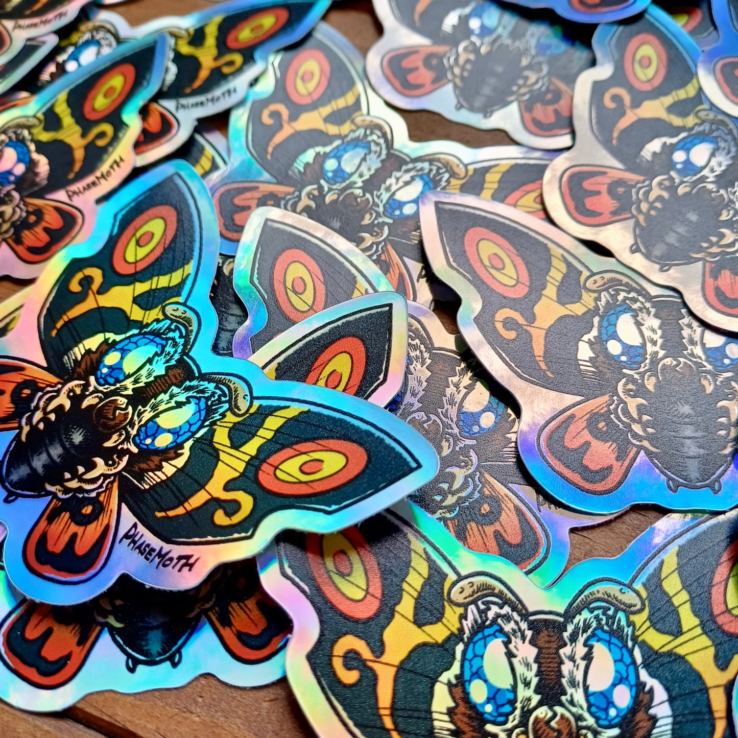 MOTHRA Holographic Vinyl Sticker