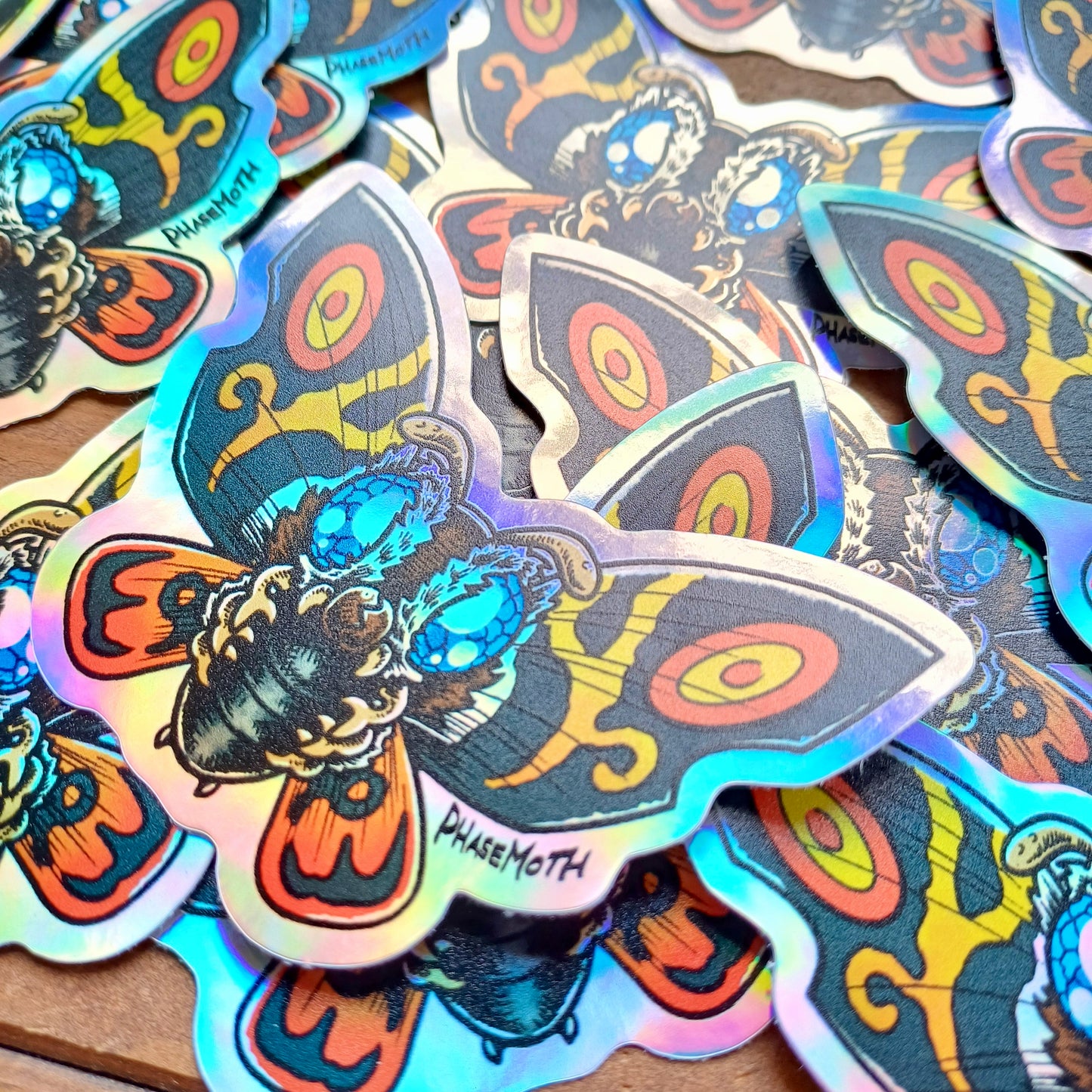 MOTHRA Holographic Vinyl Sticker