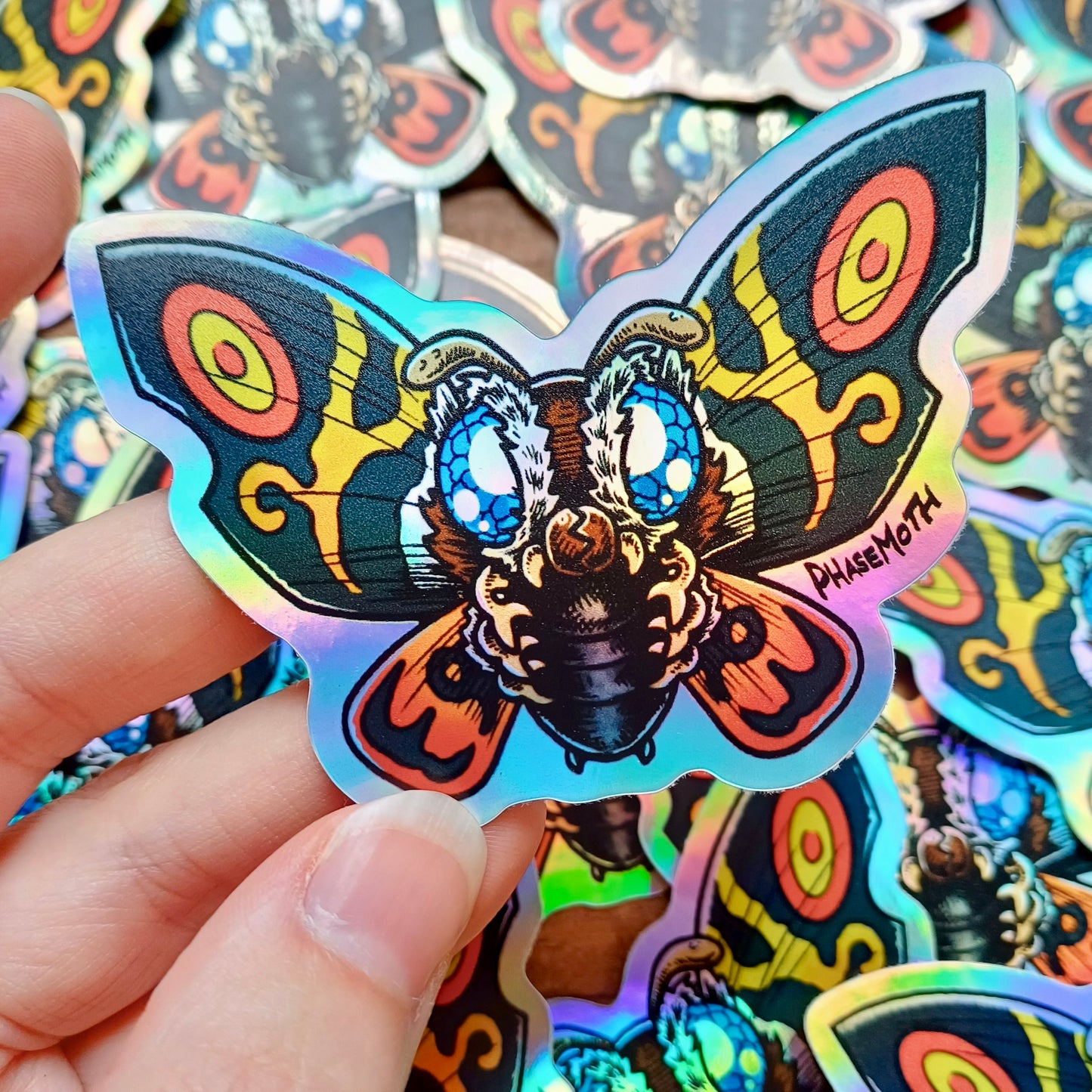 MOTHRA Holographic Vinyl Sticker