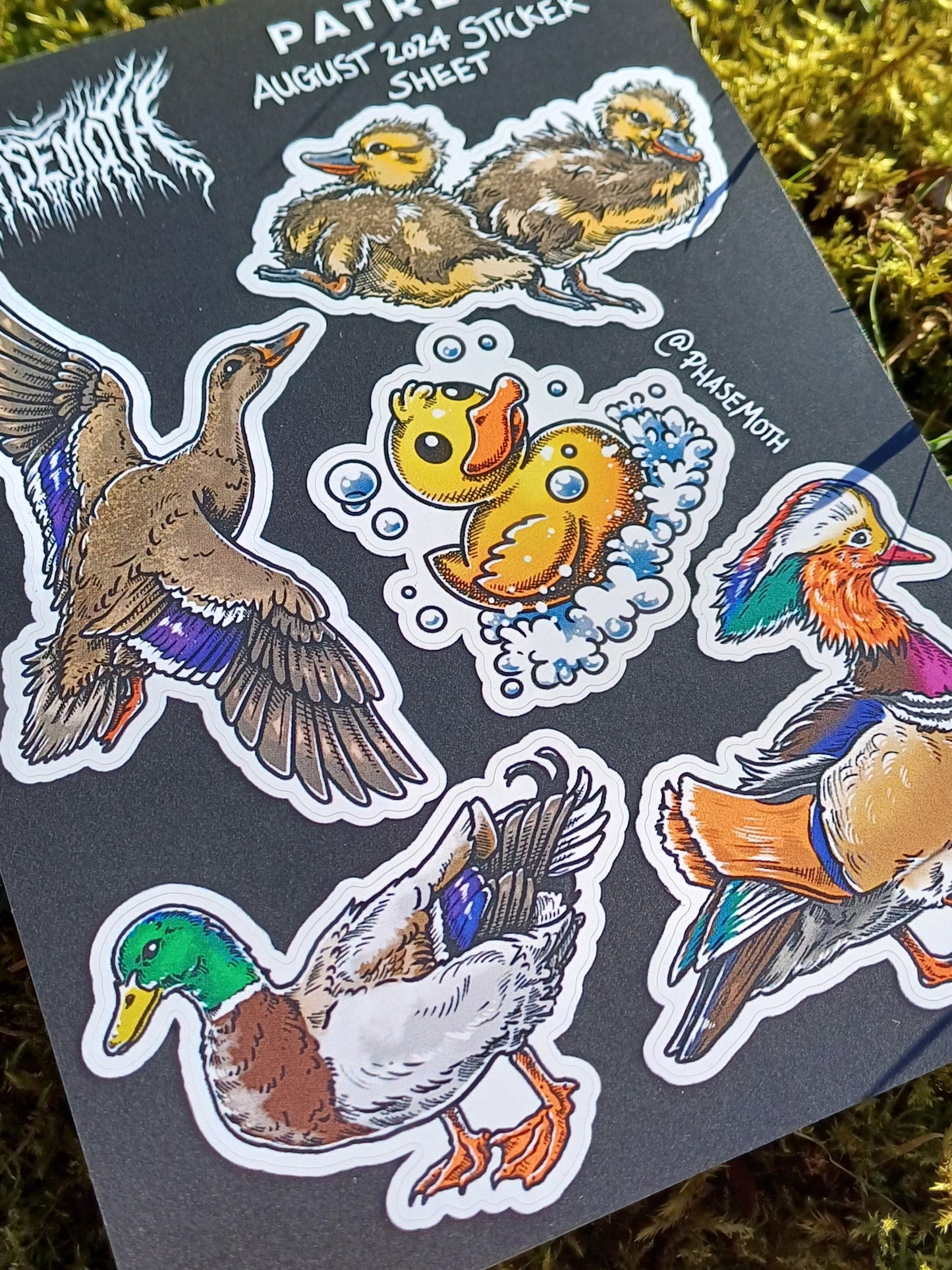 Duck A6 Sticker Sheet