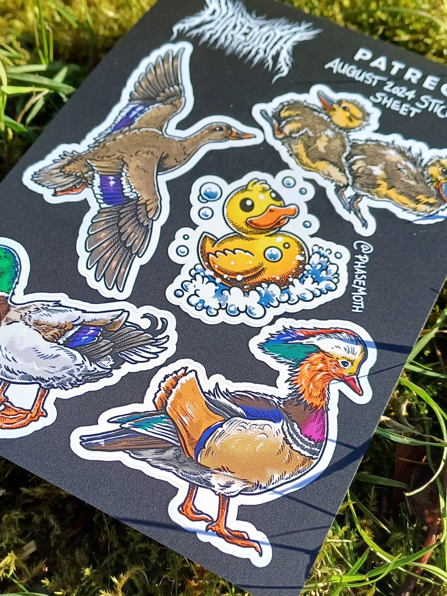 Duck A6 Sticker Sheet