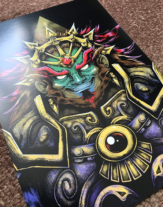 Ganondorf Zelda 35th Anniversary Fan Art Print