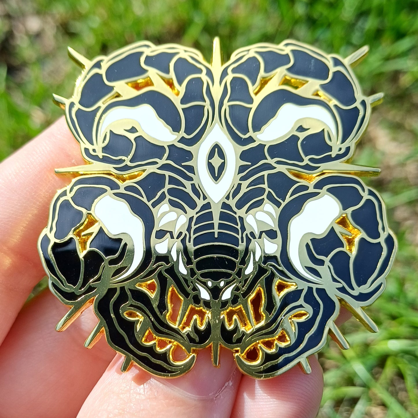 Celestial Scorpion Gold Enamel Pin