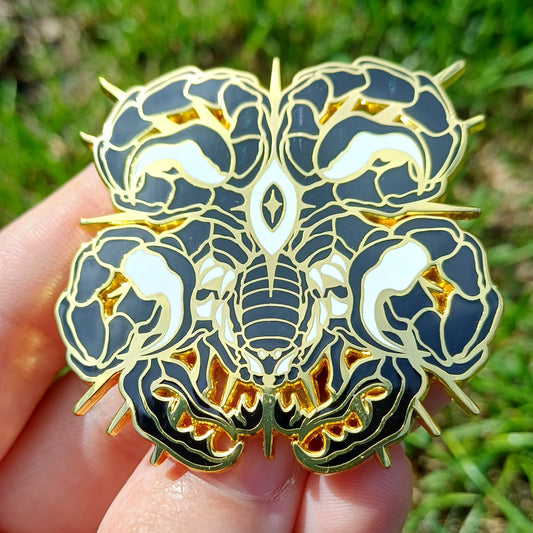 Celestial Scorpion Gold Enamel Pin