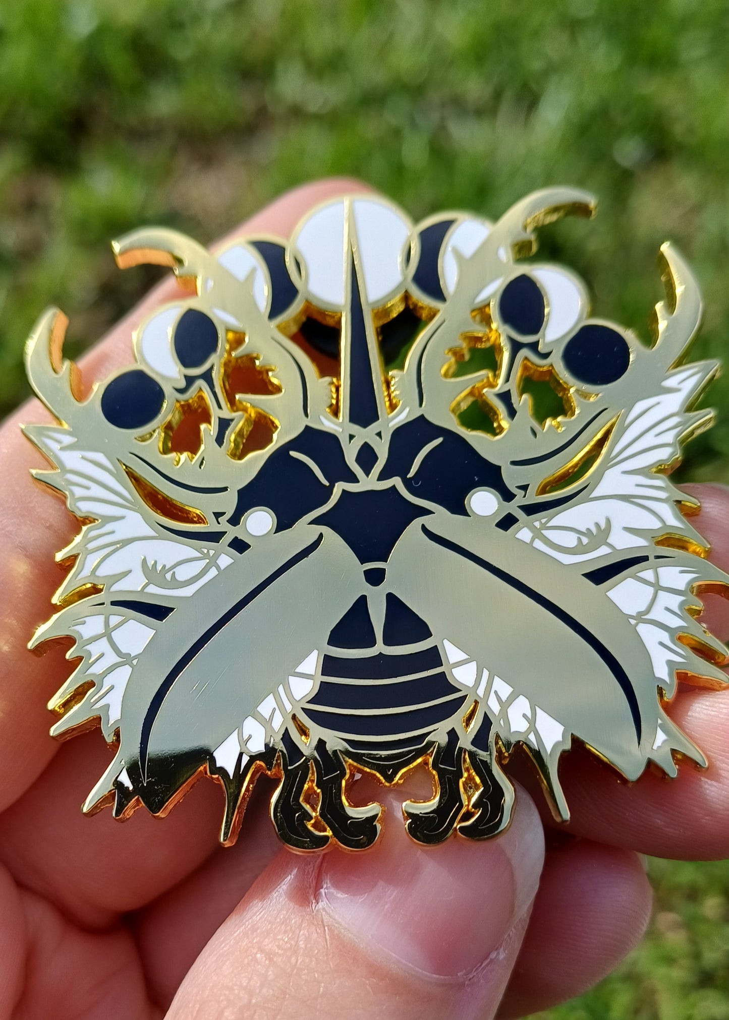 Celestial Stag Beetle Gold Enamel Pin