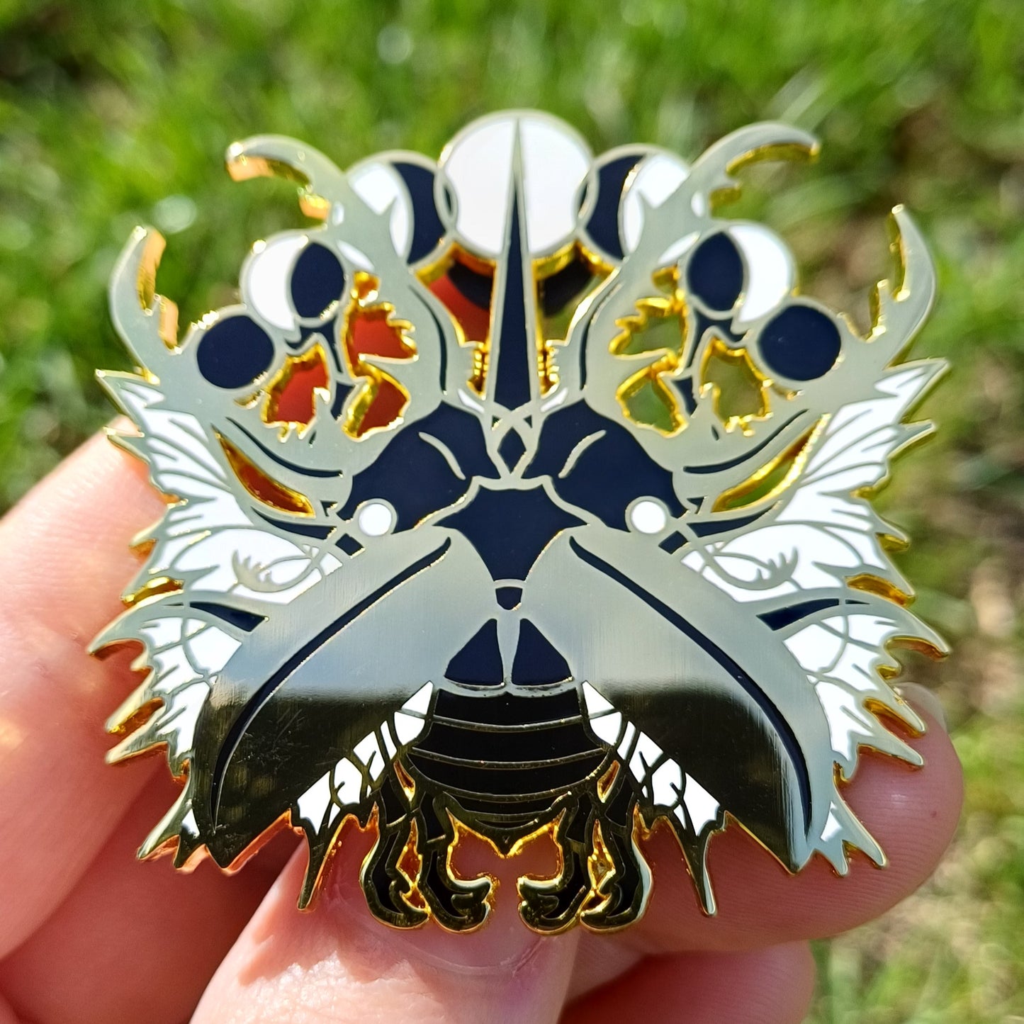 Celestial Stag Beetle Gold Enamel Pin