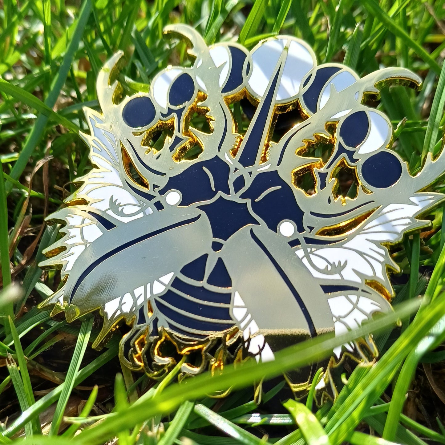 Celestial Stag Beetle Gold Enamel Pin