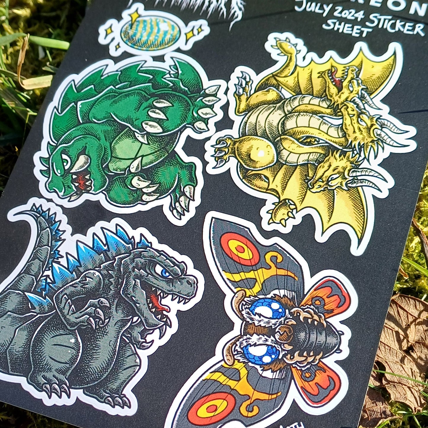 Chibi Kaiju A6 Sticker Sheet