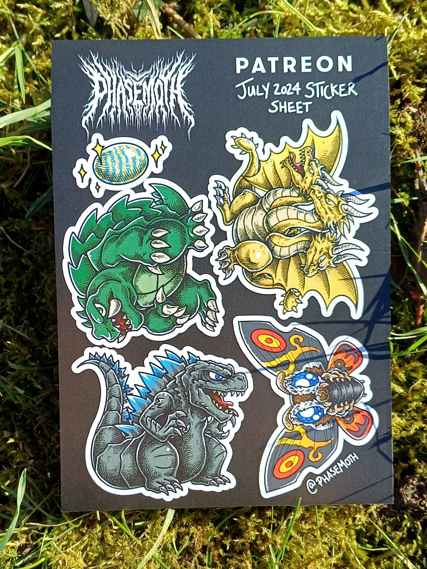 Chibi Kaiju A6 Sticker Sheet