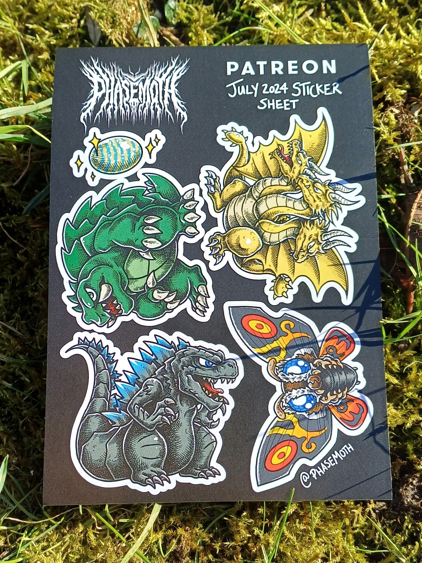 Chibi Kaiju A6 Sticker Sheet