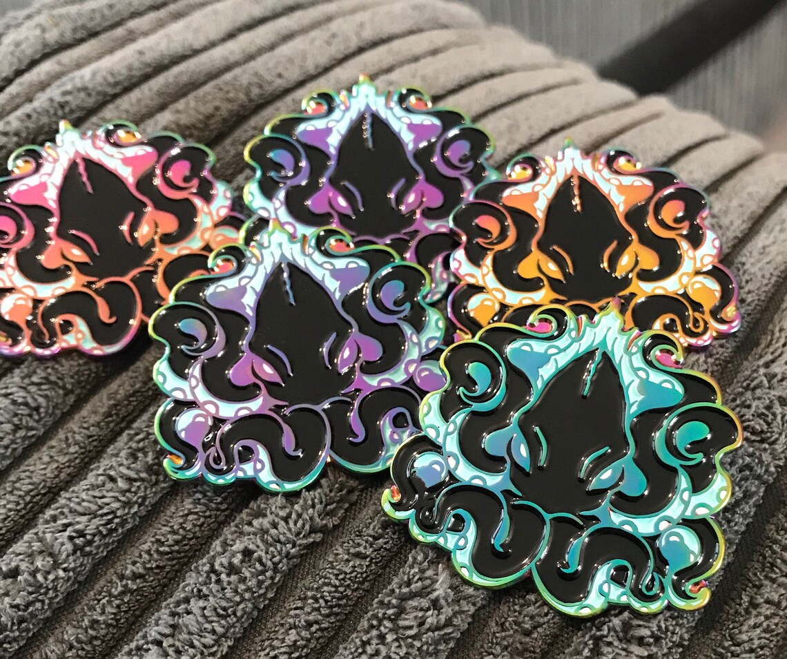 Kraken Rainbow Enamel Pin