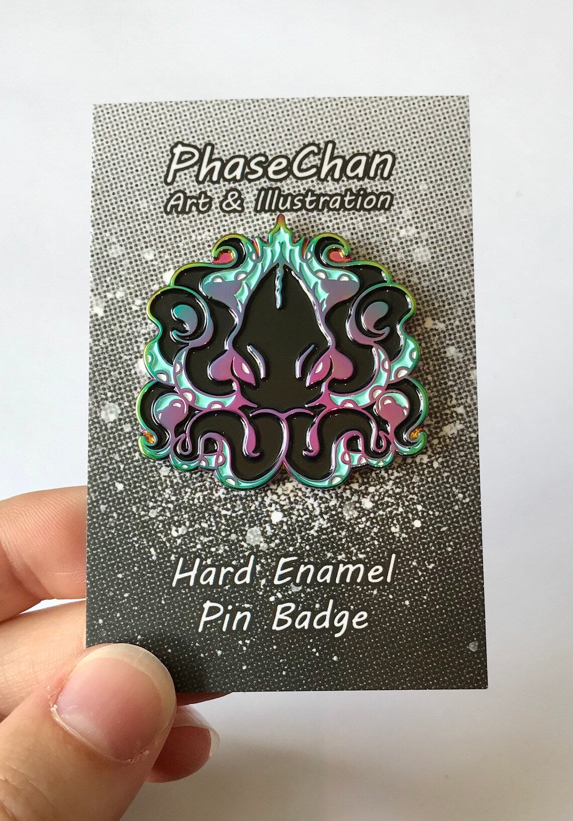 Kraken Rainbow Enamel Pin