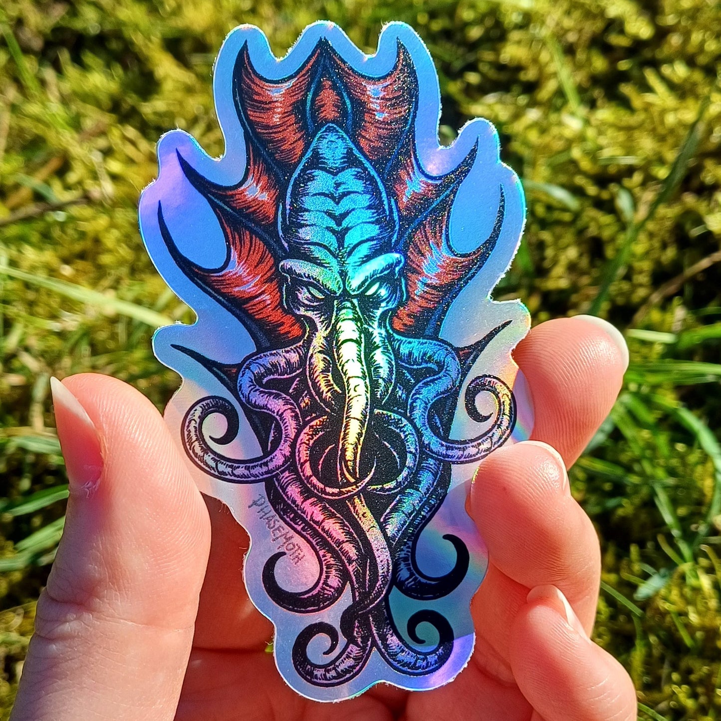 MINDFLAYER Illithid Holographic Vinyl Sticker