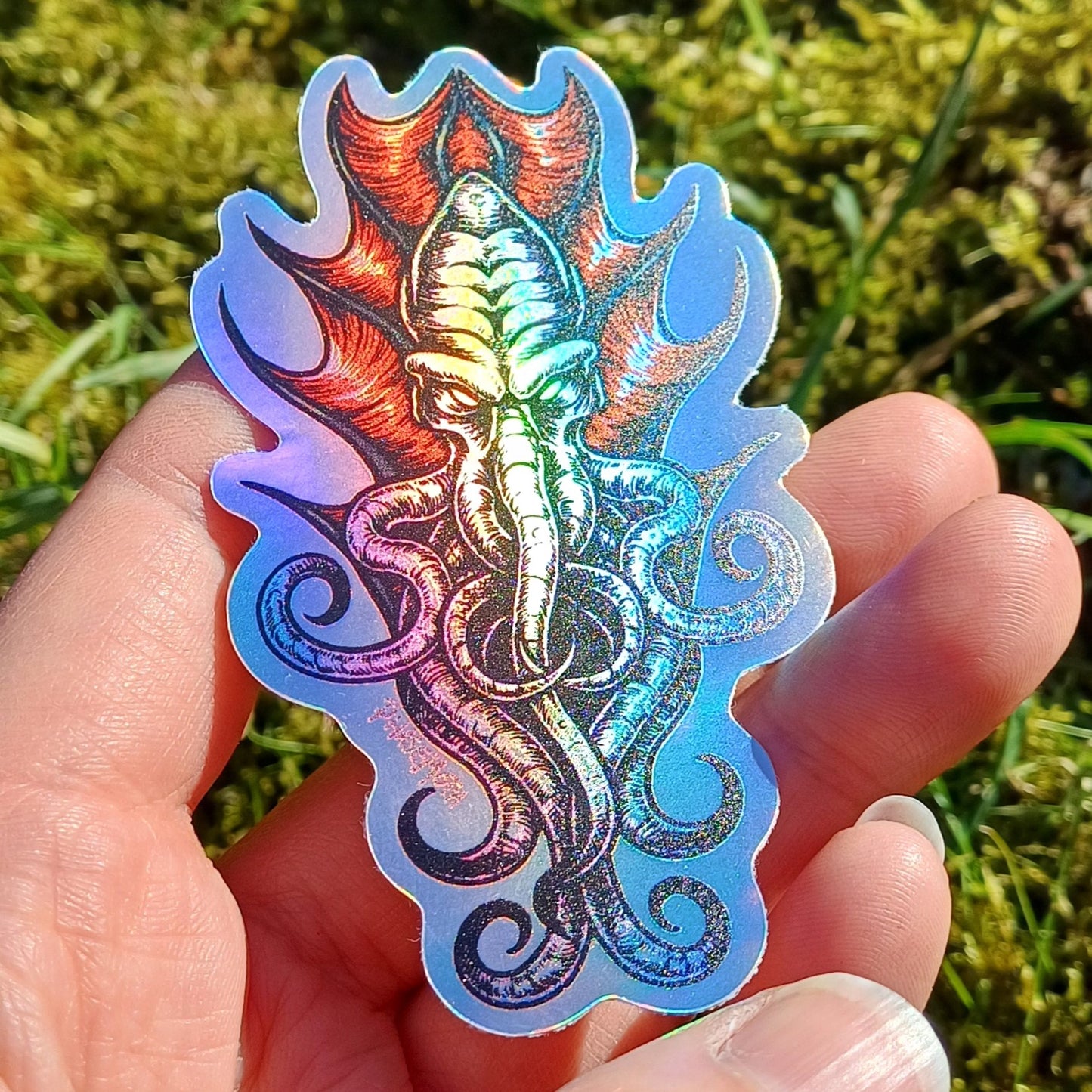 MINDFLAYER Illithid Holographic Vinyl Sticker