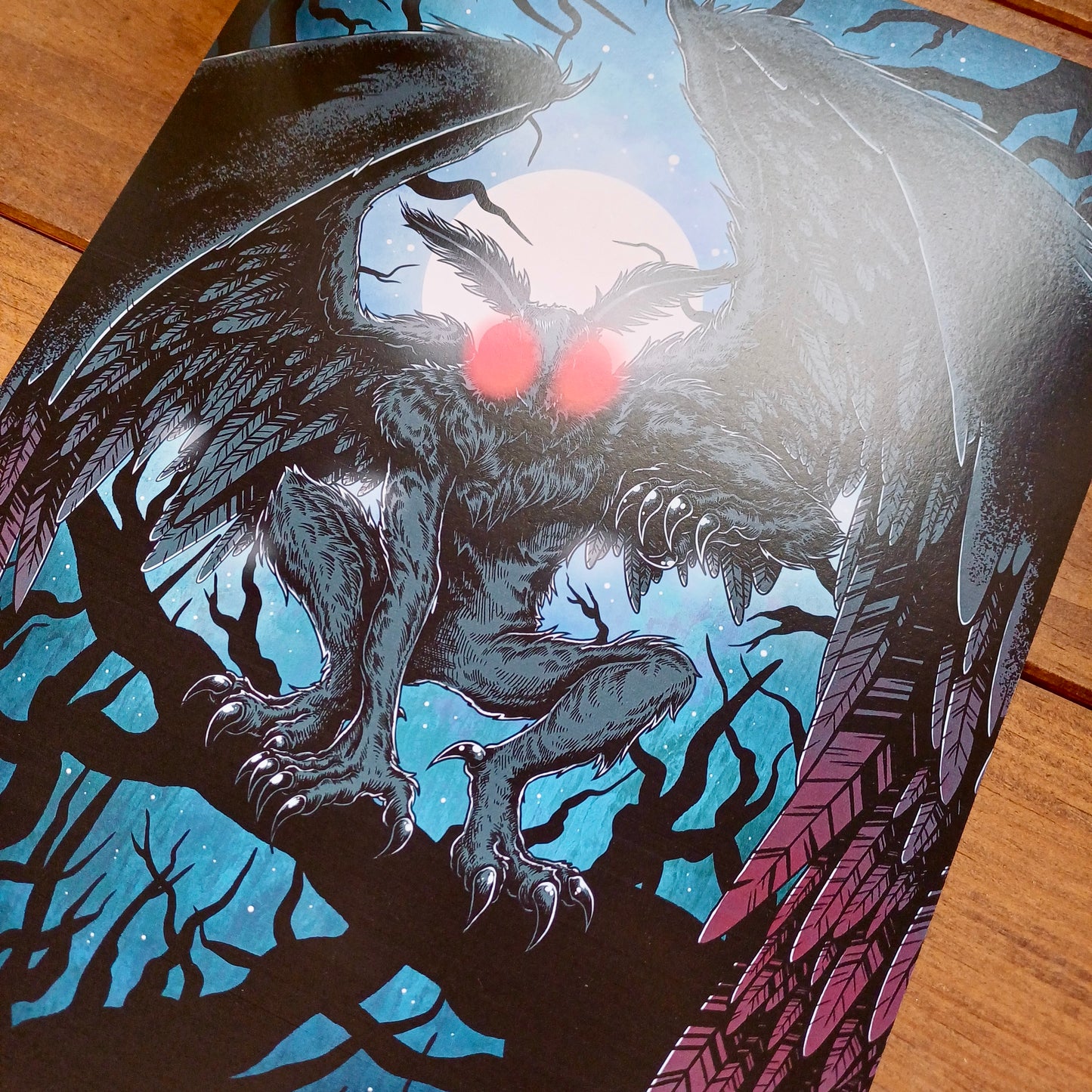 MOTHMAN A4 Art Print