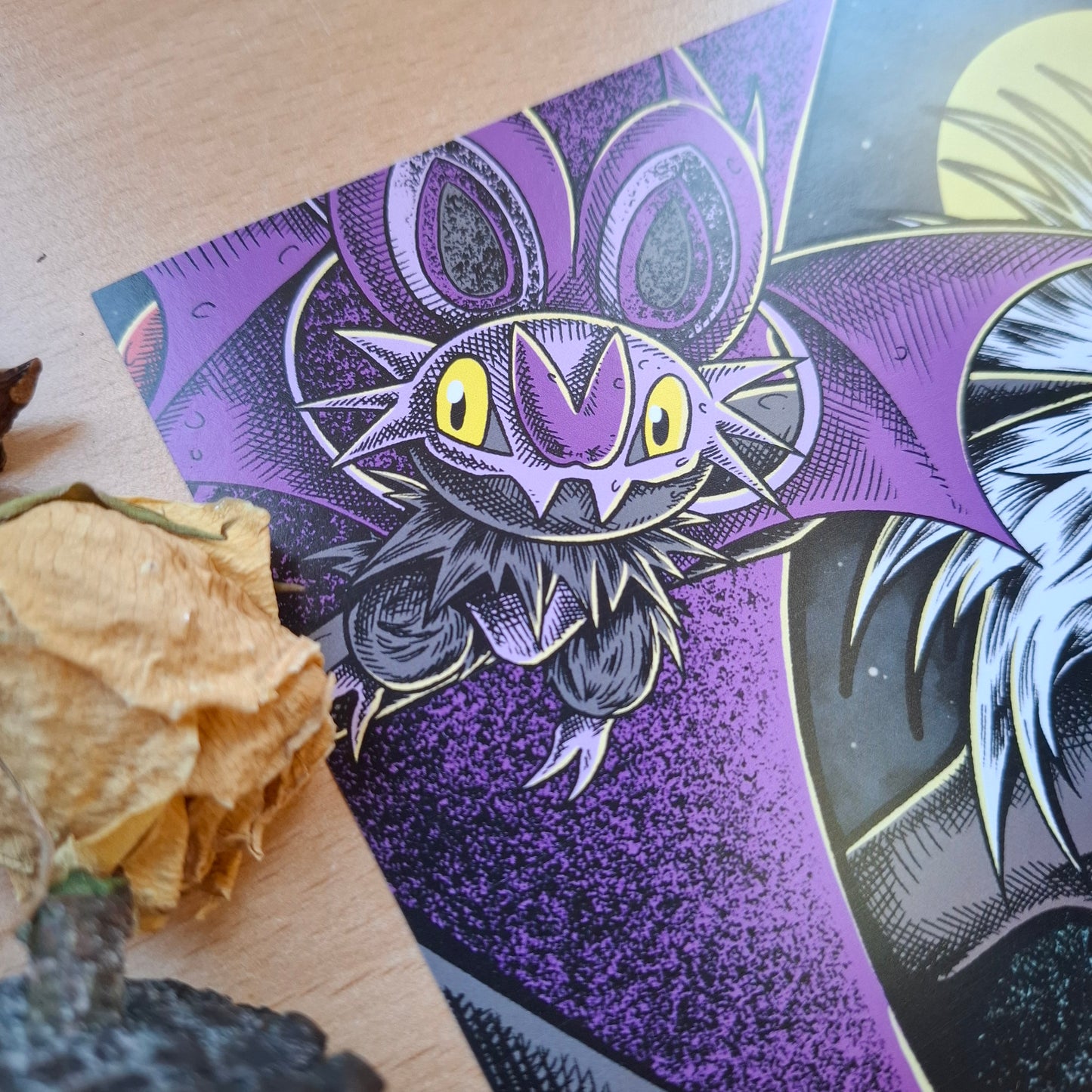 Noivern & Noibat A4 Art Print