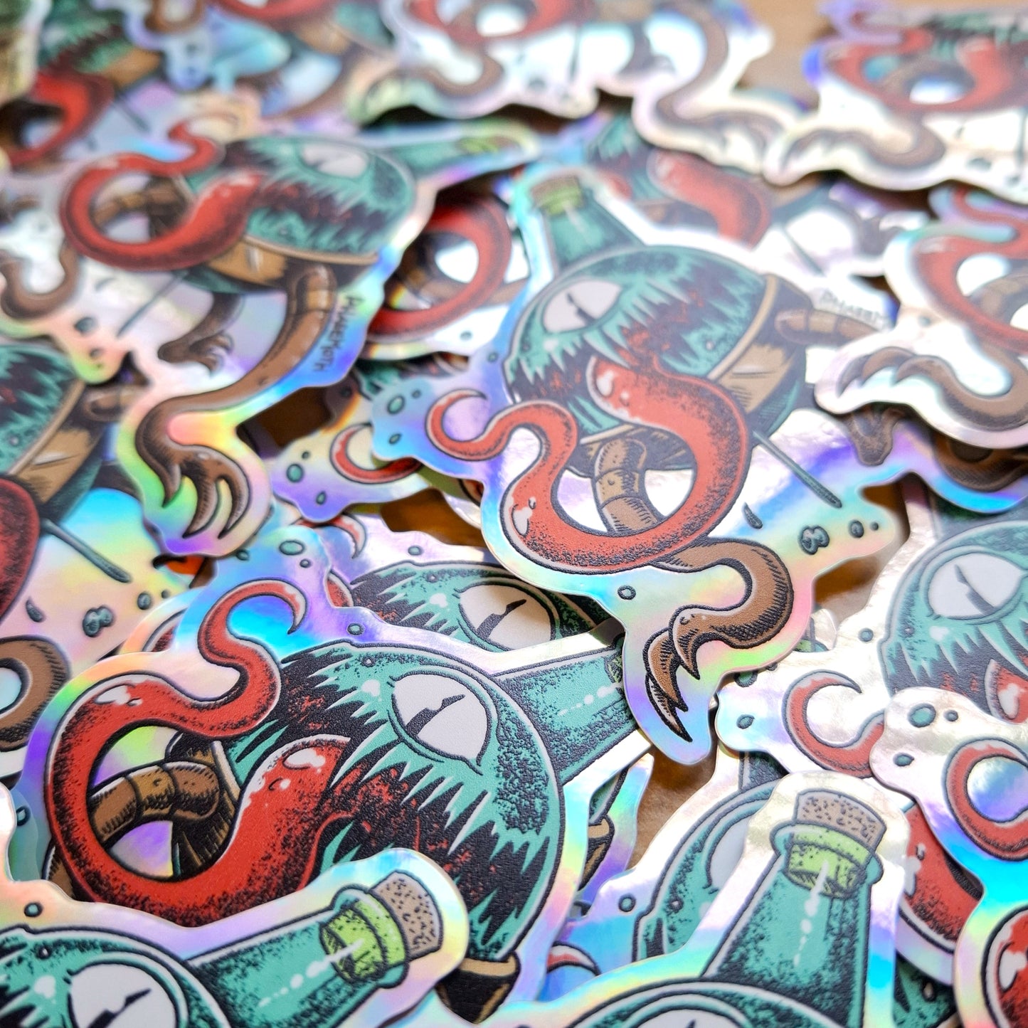 Potion Bottle Mimic Holographic Vinyl Sticker
