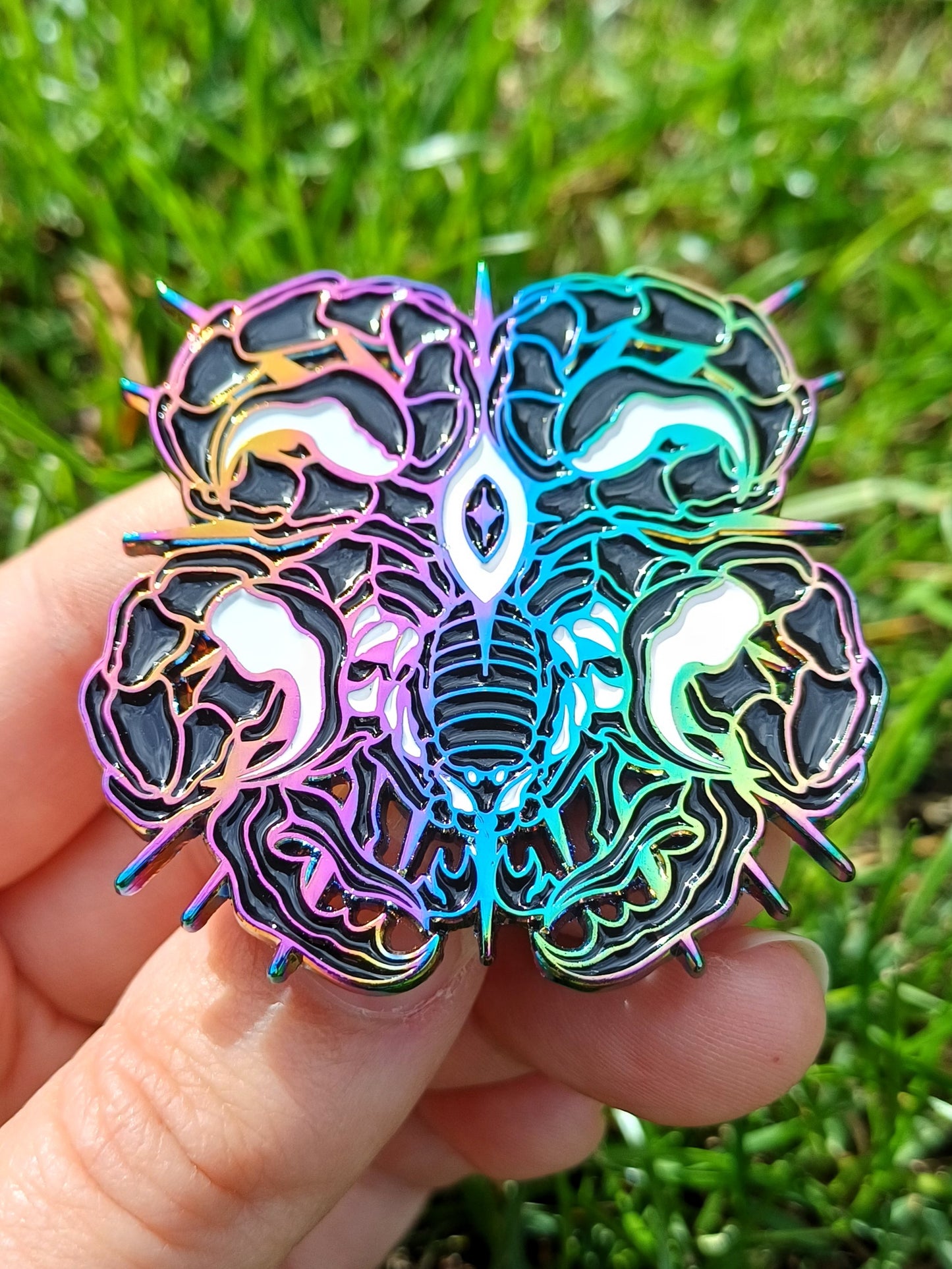 Celestial Scorpion Rainbow Enamel Pin