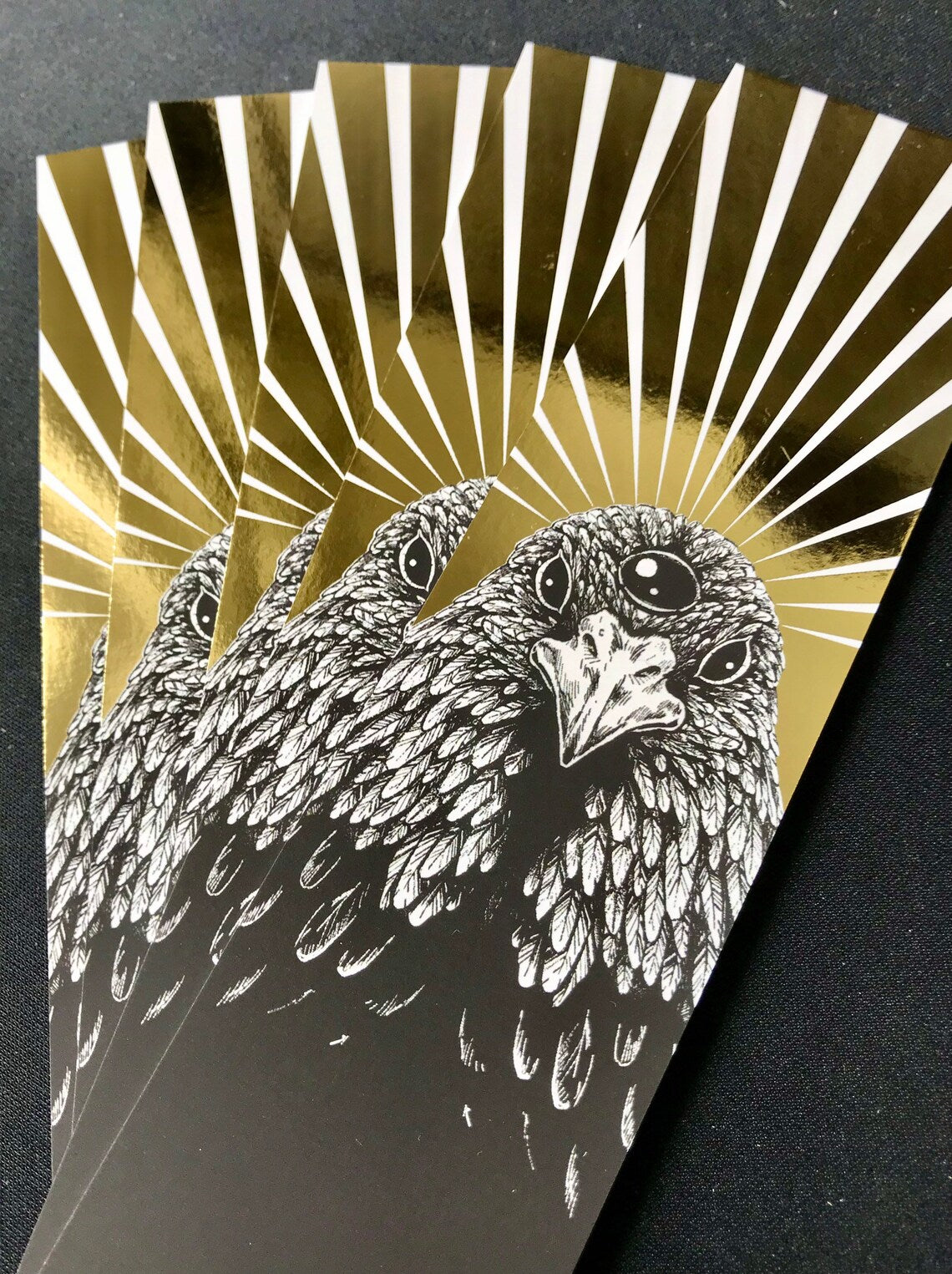 Three Eyed Raven Luxury Foil Bookmark