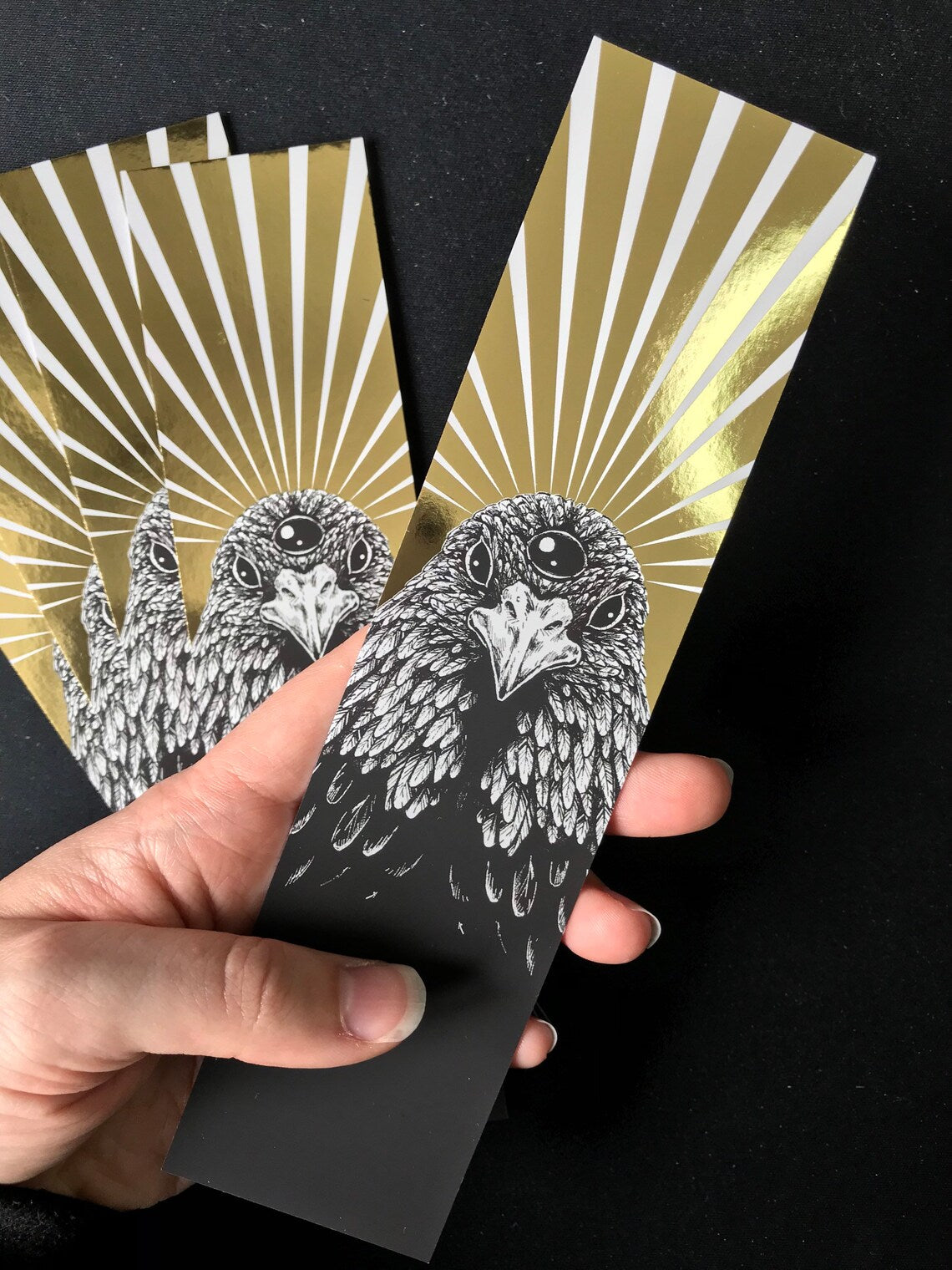 Three Eyed Raven Luxury Foil Bookmark