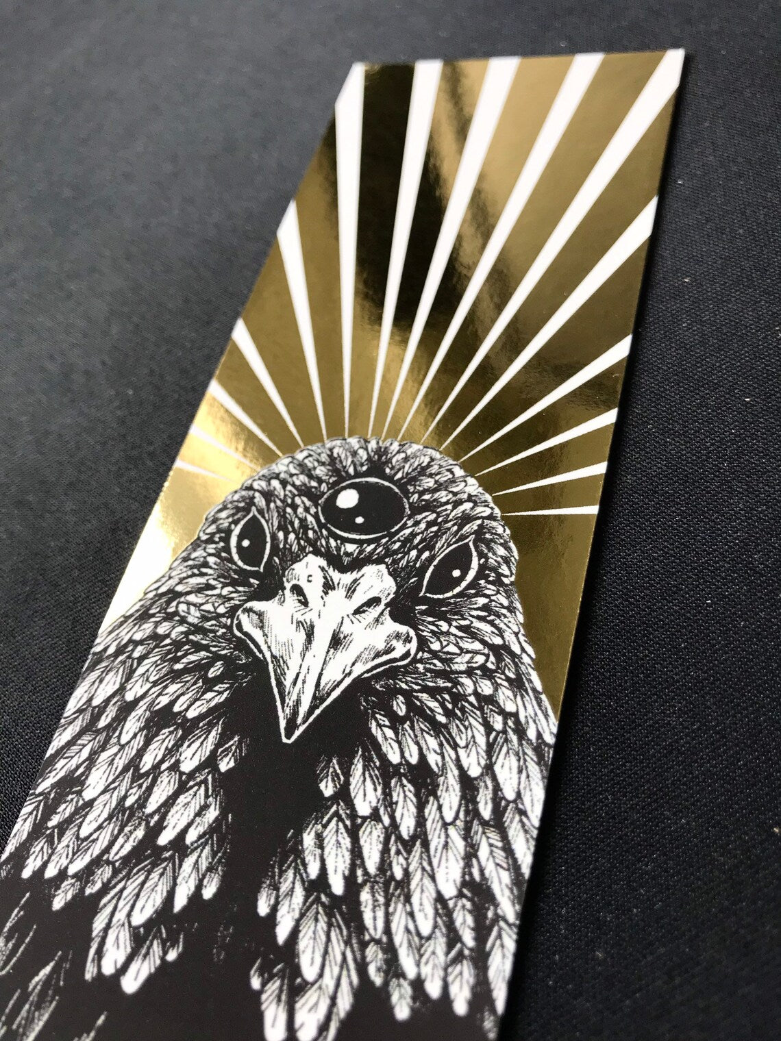 Three Eyed Raven Luxury Foil Bookmark