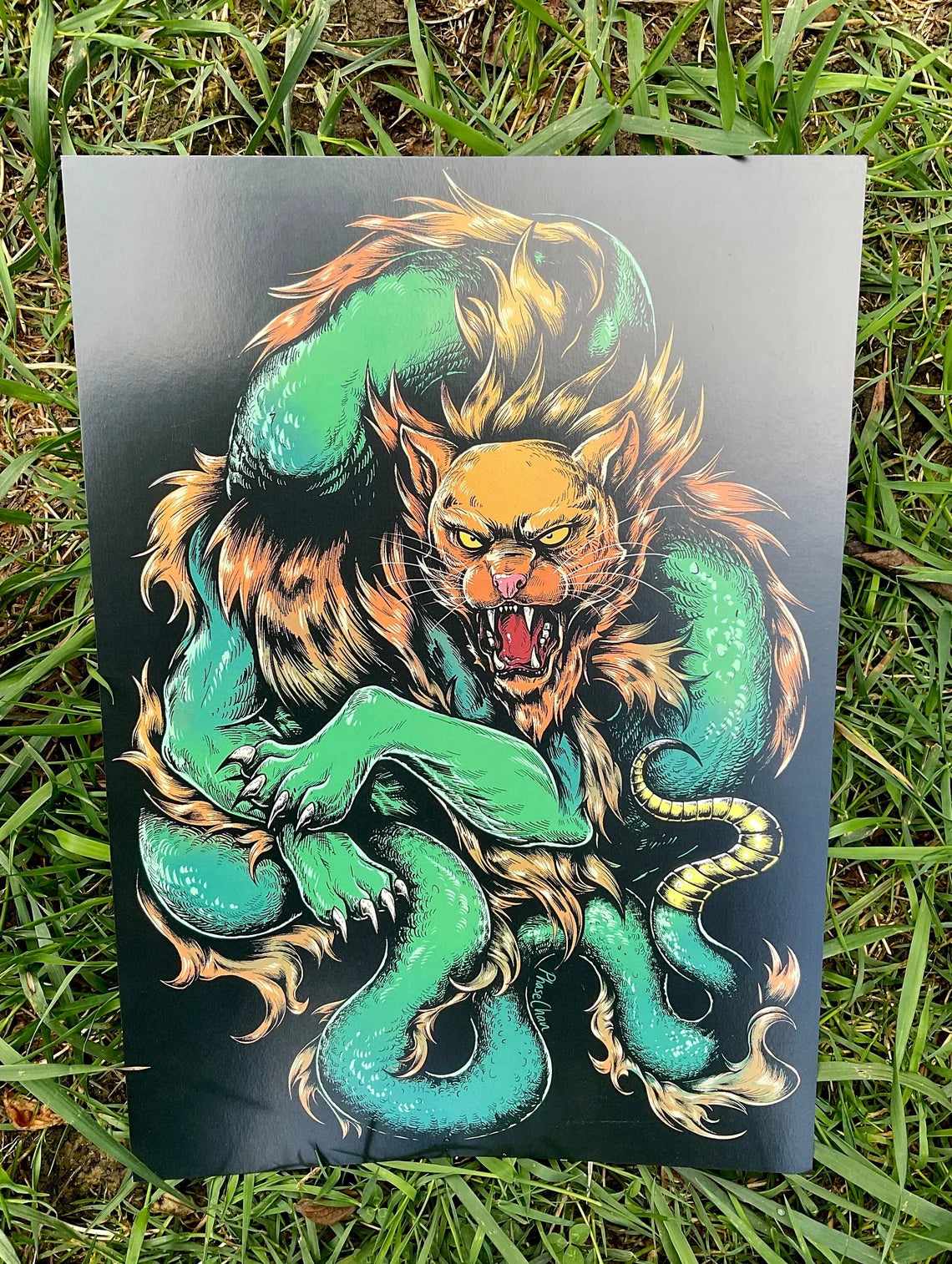 The Tatzelwurm Cryptid Art Print