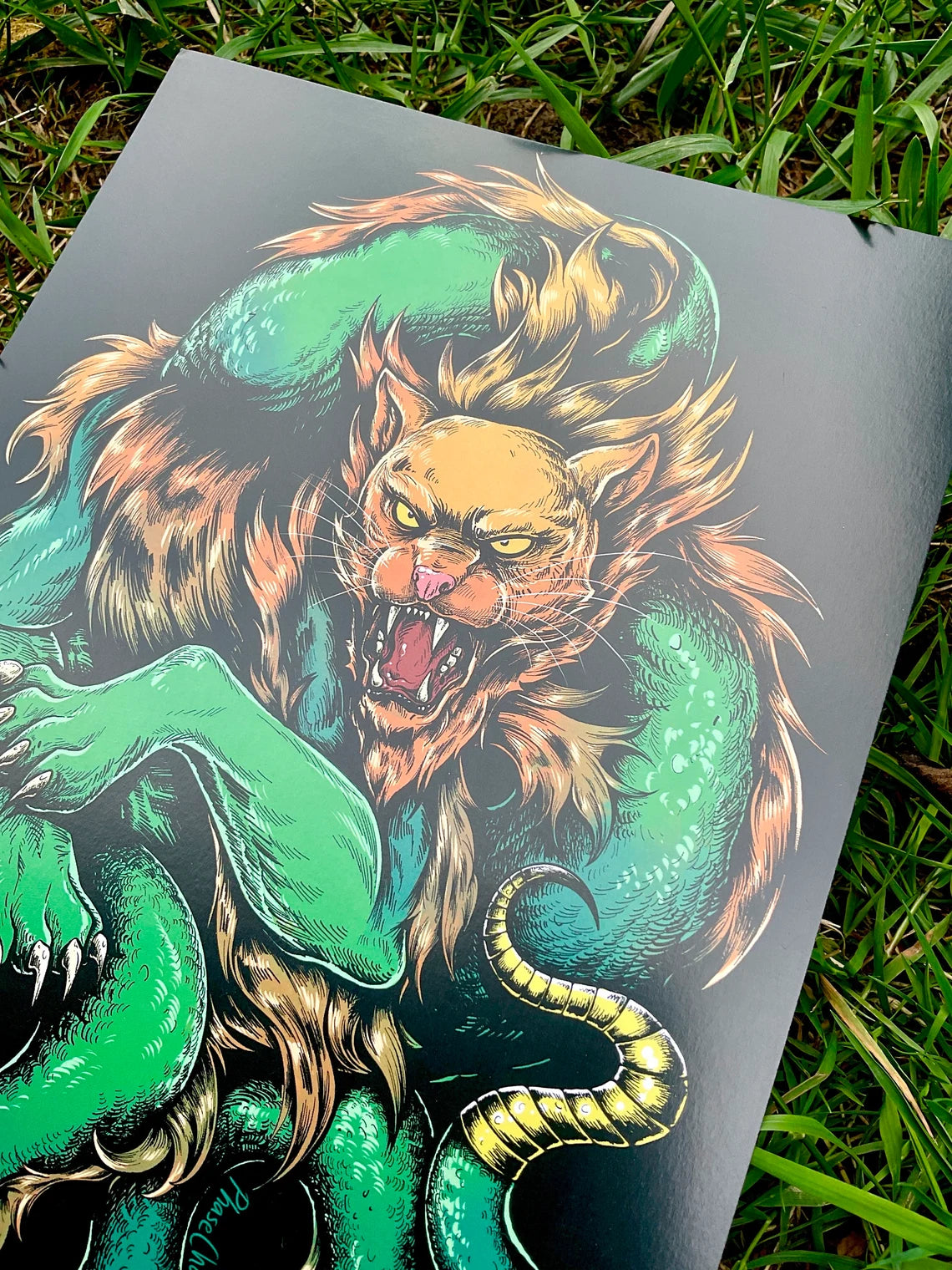 The Tatzelwurm Cryptid Art Print