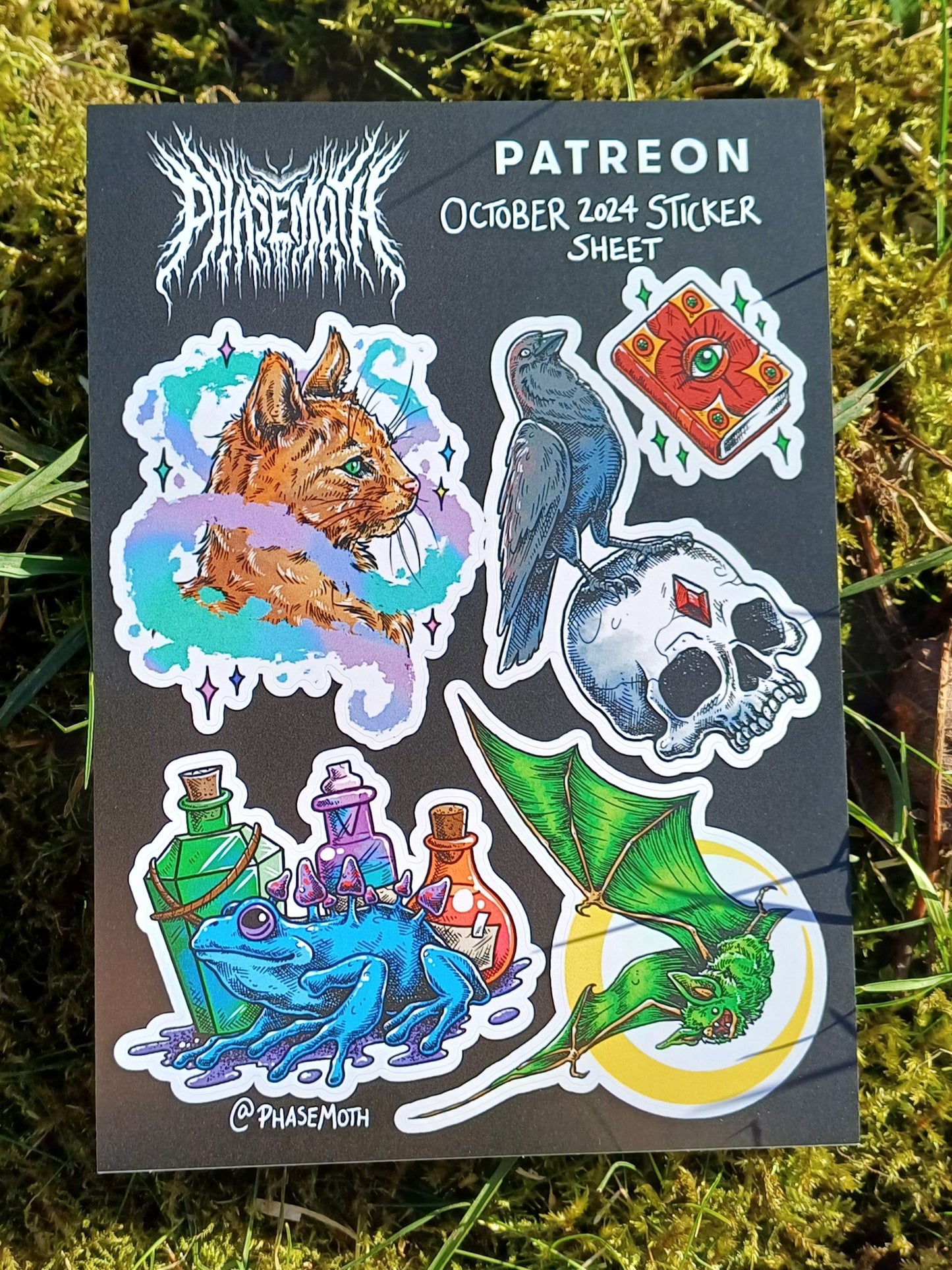 Witch's Familiar A6 Sticker Sheet