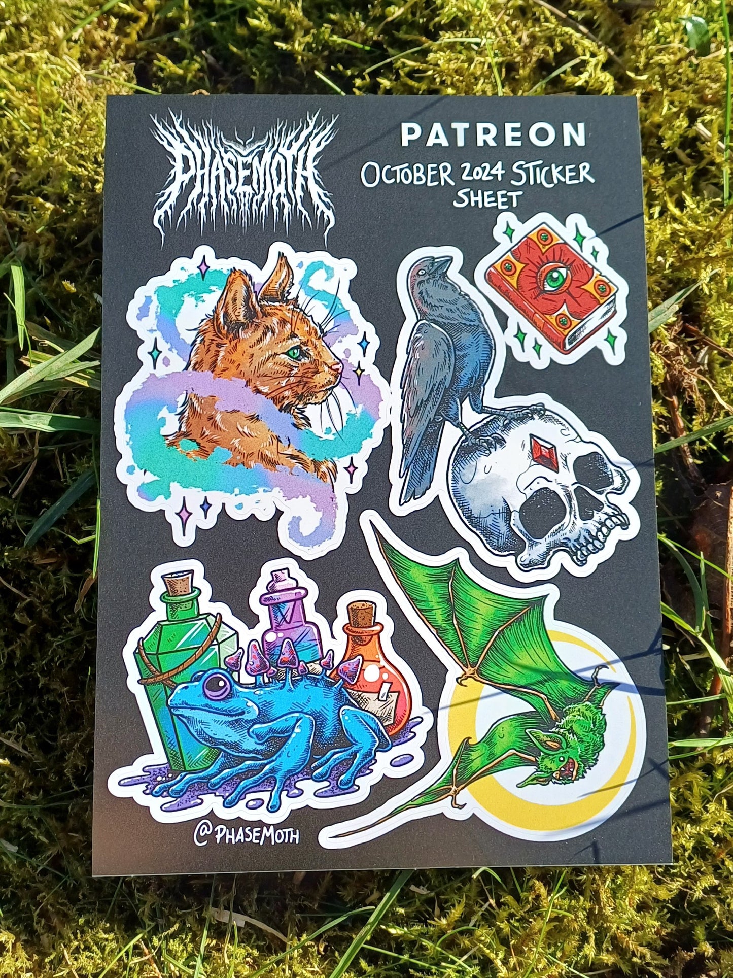 Witch's Familiar A6 Sticker Sheet