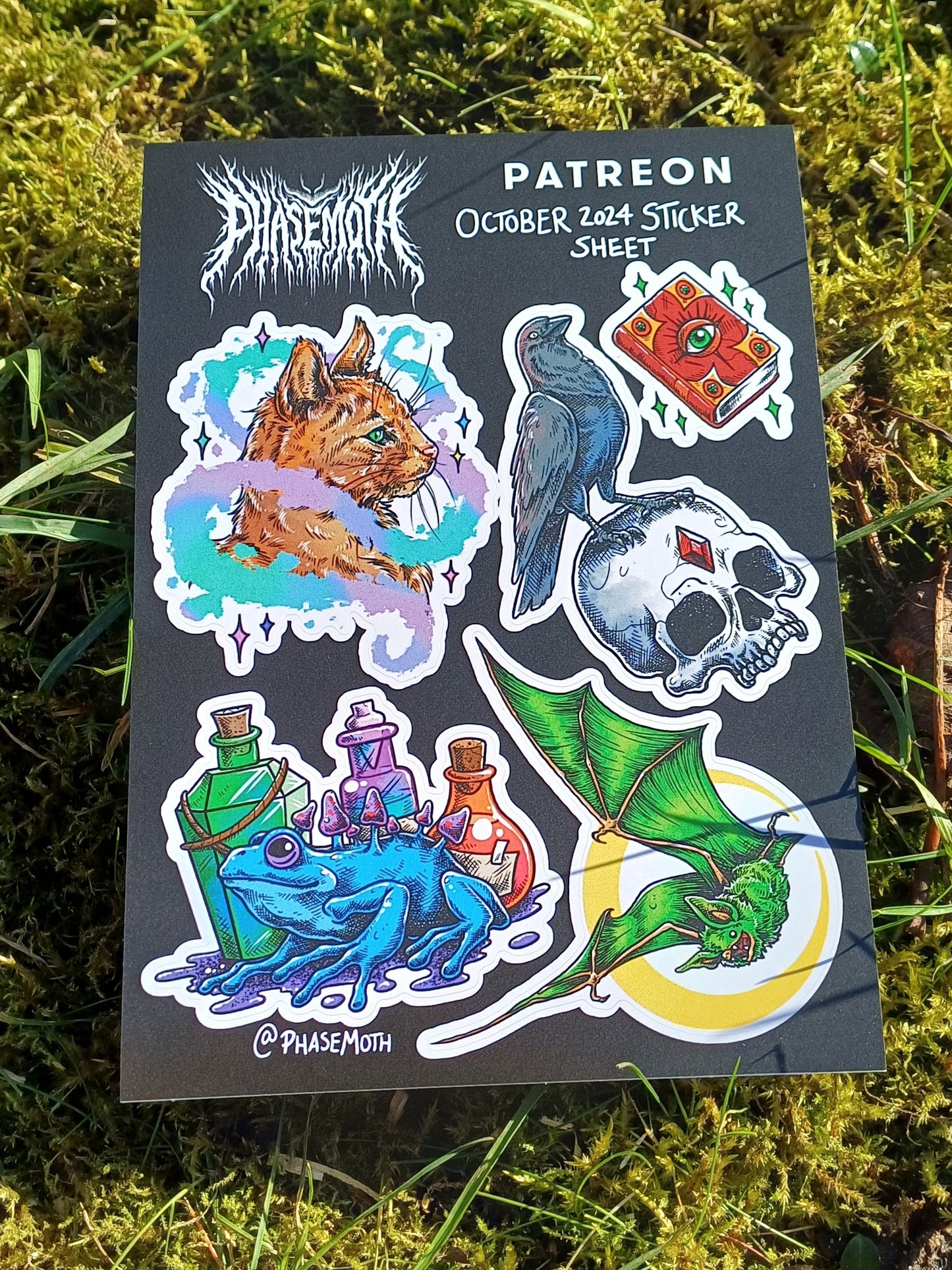 Witch's Familiar A6 Sticker Sheet