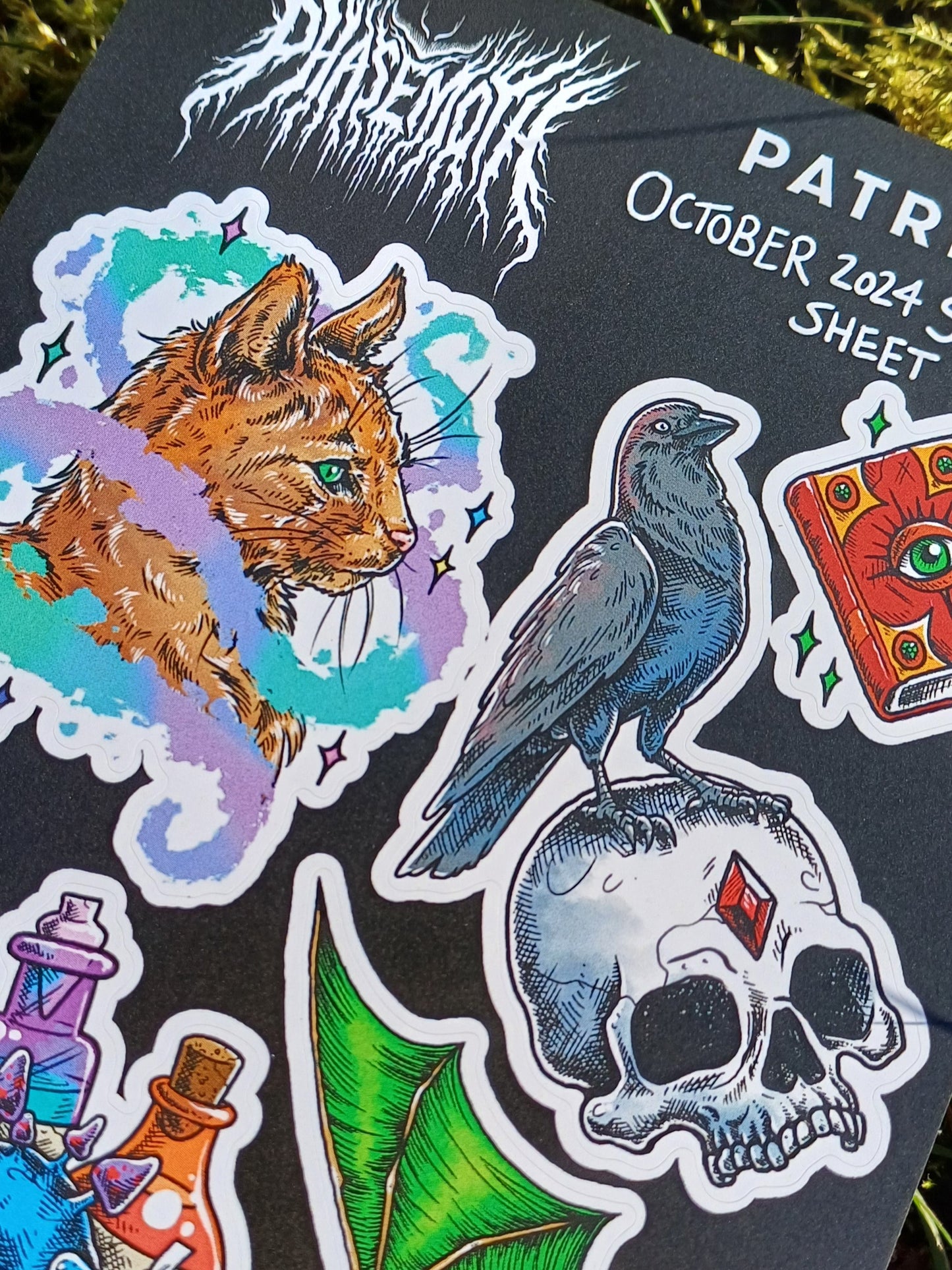 Witch's Familiar A6 Sticker Sheet